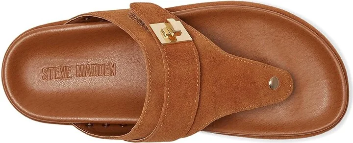 Steve Madden Thona Women's Sandals Chesnut Suede : 8.5 M - Image 2