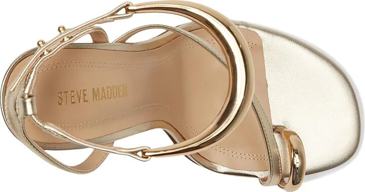 Steve Madden Tia High Women's Heels Champagne : 9.5 M, Leather - Image 2