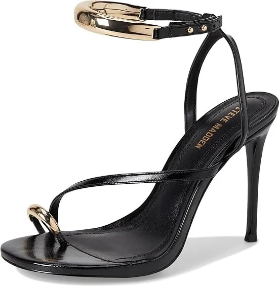 Steve Madden Tia High Women's Heels Champagne : 9.5 M, Leather - Image 11