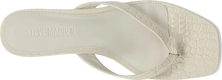 Steve Madden Tracie Women's Sandals White Croco : 8.5 M, Suede - Image 2