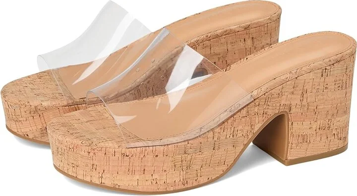 Steve Madden Trippy Women's Wedge Shoes Clear : 8.5 M, Synthetic