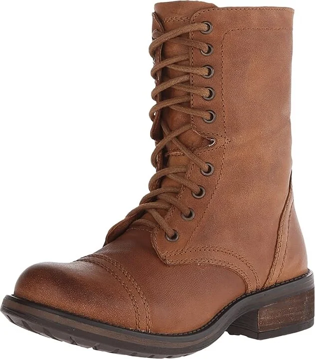 Steve Madden Troopa2.0 Combat Boot Women's Shoes Cognac Leather : 6 M - Image 2