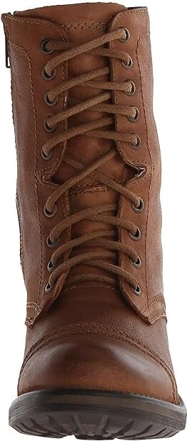 Steve Madden Troopa2.0 Combat Boot Women's Shoes Cognac Leather : 6 M - Image 6