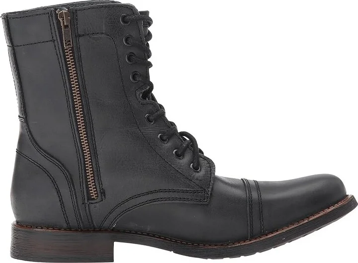 Steve Madden Troopah-C Men's Lace-up Boots Black : 7 D - Medium, Leather - Image 8
