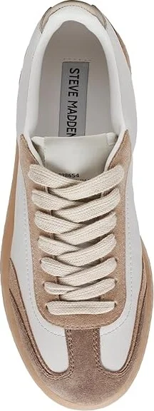 Steve Madden Tux Women's Shoes Tan/White : 8.5 M, Rubber/Suede - Image 2