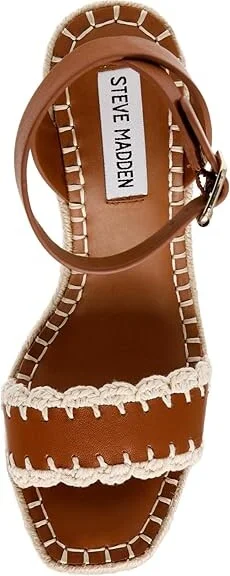 Steve Madden Undone Women's Sandals Cognac : 9.5 M, Leather - Image 2