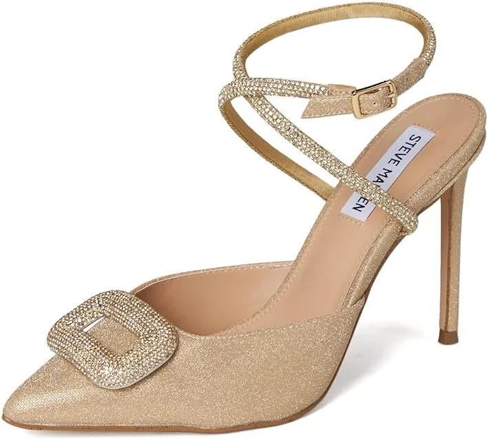 Steve Madden Vienna Pump Women's Shoes Gold : 9 M, Rubber - Image 5