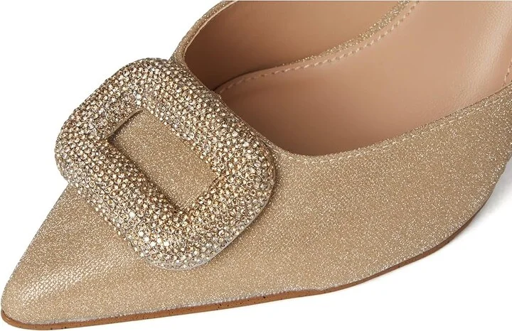 Steve Madden Vienna Pump Women's Shoes Gold : 9 M, Rubber - Image 7
