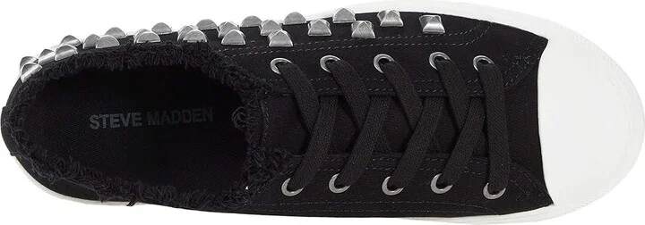 Steve Madden Vieve Sneaker Women's Shoes Black : 8 M, Textile - Image 2