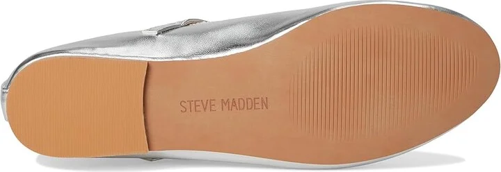 Steve Madden Violette Flat Women's Shoes Silver Metallic : 6 M, Synthetic - Image 3