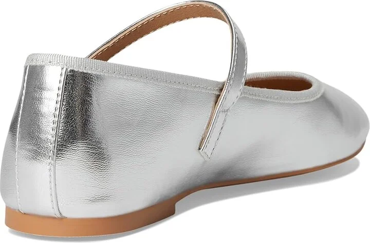 Steve Madden Violette Flat Women's Shoes Silver Metallic : 6 M, Synthetic - Image 4