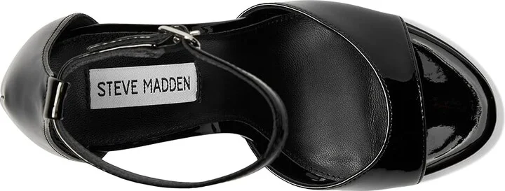 Steve Madden Wiley Women's Sandals Black Patent : 8 M, Leather/Rubber - Image 2