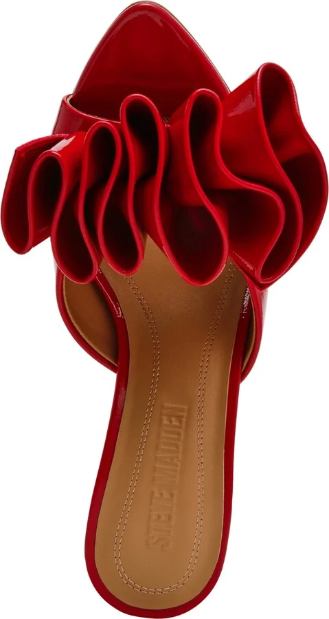 Steve Madden Women's Affinity Ruffle High-Heel Dress Mules - Image 4
