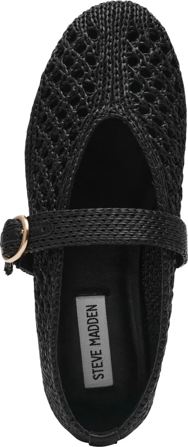 Steve Madden Women's Alara Raffia Mary Jane Flats - Image 4