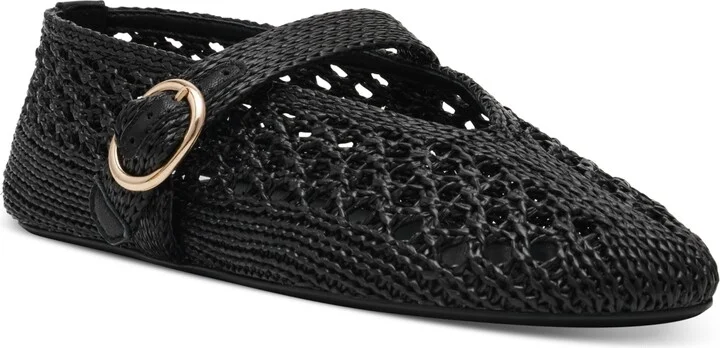 Steve Madden Women's Alara Raffia Mary Jane Flats