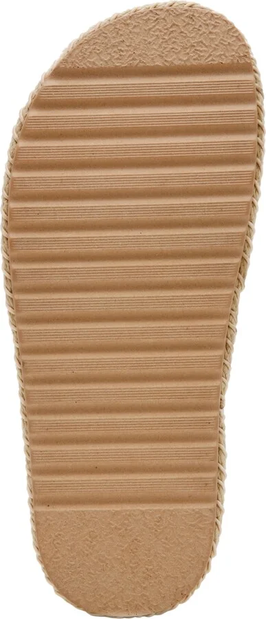 Steve Madden Women's Bellar Raffia Platform Footbed Slide Sandals - Natural Raffia/Rhinestone - Image 5