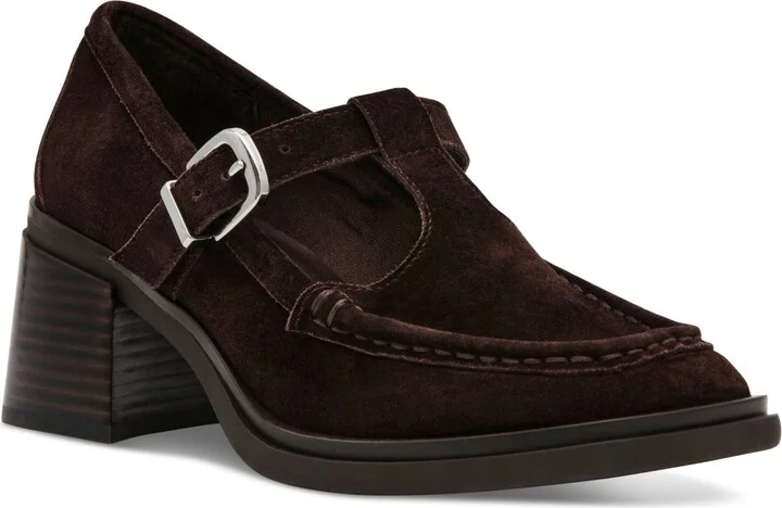 Steve Madden Women's Beverlee T-Strap Block-Heel Mary Jane Pumps