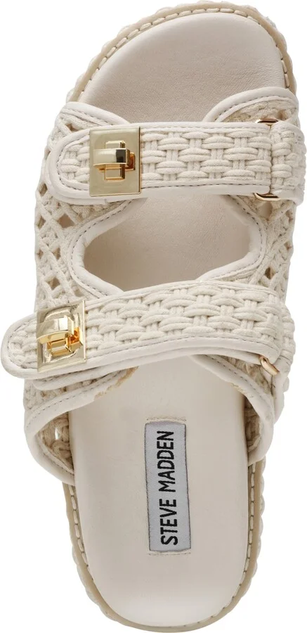Steve Madden Women's Bigschmona Platform Buckle Footbed Slide Sandals - Image 4