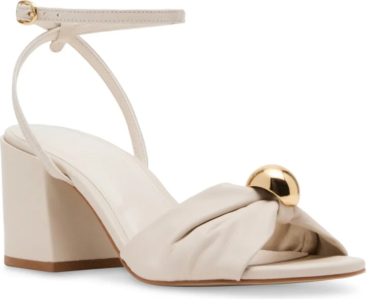 Steve Madden Women's Caden Knotted Embellished Block-Heel Sandals
