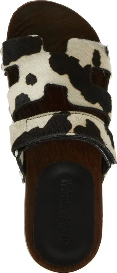Steve Madden Women's Canal Wooden Platform Slide Sandals - Image 8