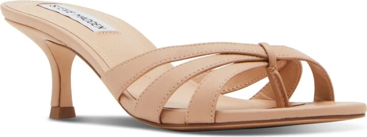 Steve Madden Women's Cary Strappy Kitten-Heel Mule Sandals