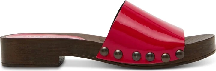 Steve Madden Women's Cento Wooden Flatform Slide Sandals - Image 2
