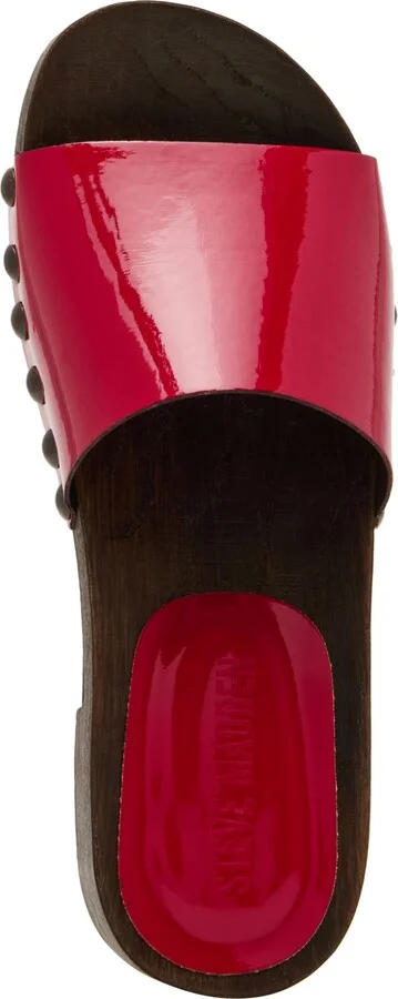 Steve Madden Women's Cento Wooden Flatform Slide Sandals - Image 4