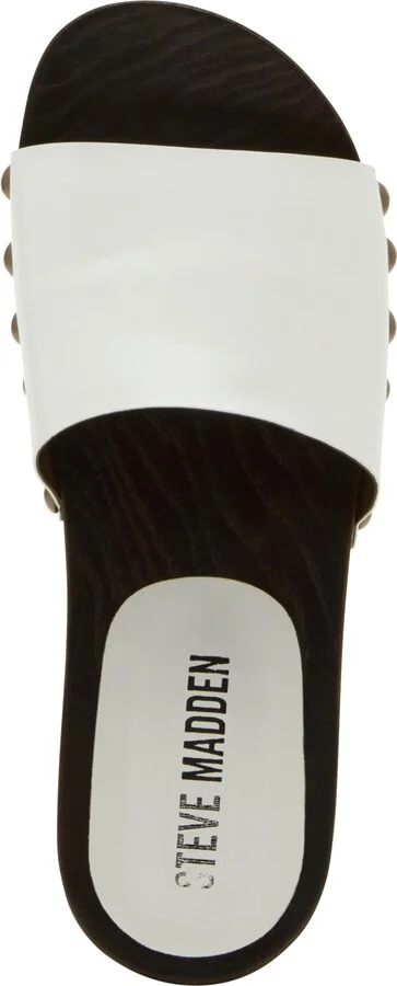 Steve Madden Women's Cento Wooden Flatform Slide Sandals - Image 8