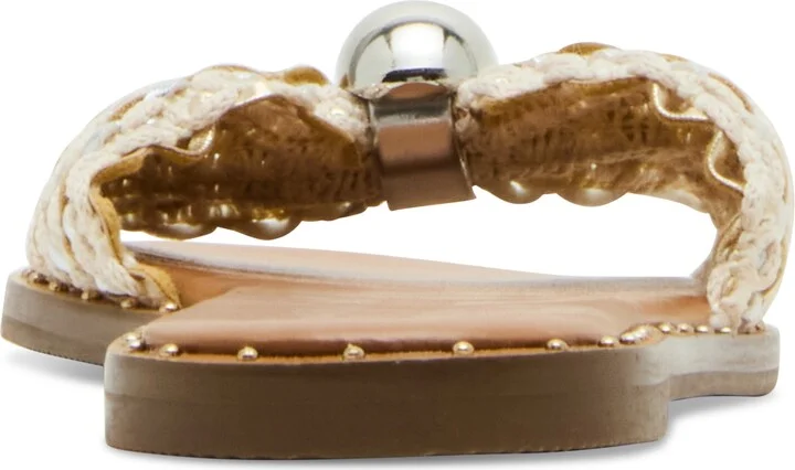 Steve Madden Women's Dipsy Knotted Embellished Slide Sandals - Image 3