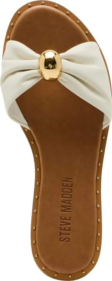 Steve Madden Women's Dipsy Knotted Embellished Slide Sandals - Image 8