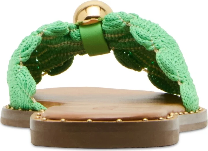 Steve Madden Women's Dipsy Knotted Embellished Slide Sandals - Image 11