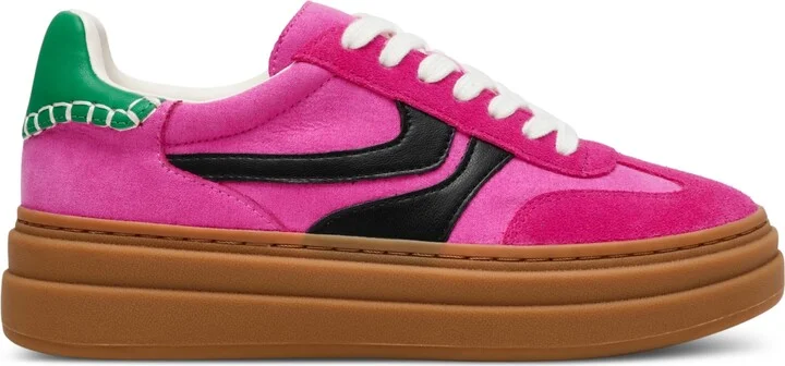Steve Madden Women's Dodge Triple Platform Lace-Up Sneakers - Image 2