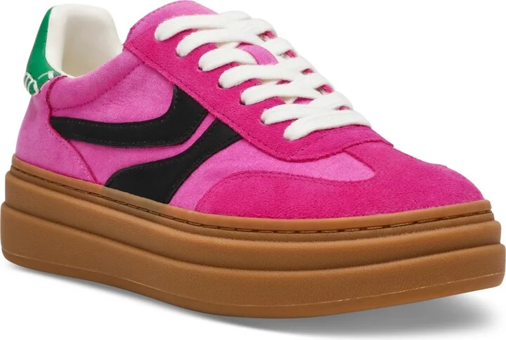 Steve Madden Women's Dodge Triple Platform Lace-Up Sneakers