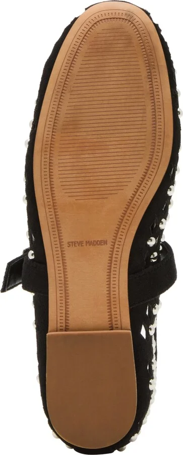 Steve Madden Women's Dreaming Studded Mary Jane Flats - Black/Silver Multi - Image 5