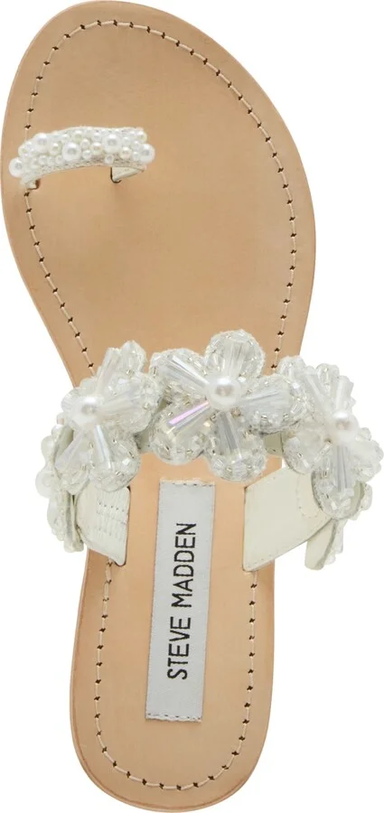Steve Madden Women's Emmey Flower Detailed Slide Sandals - Image 4