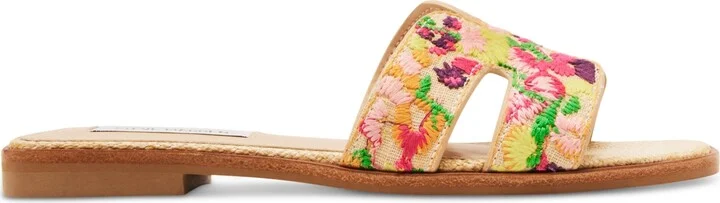 Steve Madden Women's Hadyn Embroidered Slide Sandals - Image 2