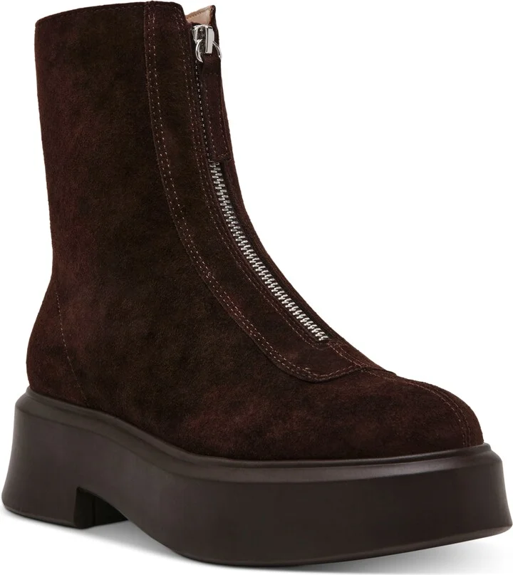 Steve Madden Women's Jones Zipper Combat Booties
