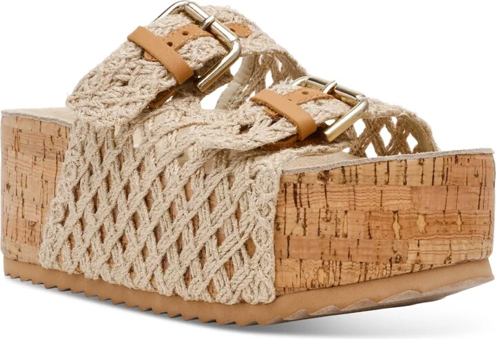 Steve Madden Women's Kali High Platform Footbed Sandals