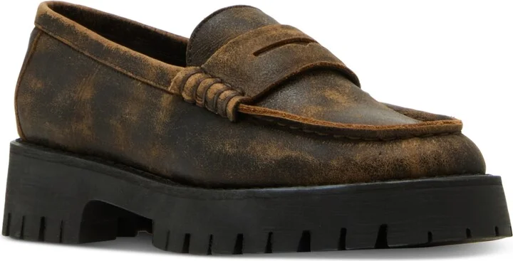 Steve Madden Women's Langsten Lug-Sole Tailored Loafers
