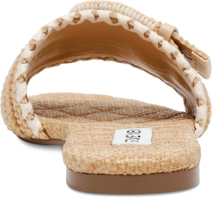 Steve Madden Women's Merla Raffia Buckle Slide Sandals - Image 11