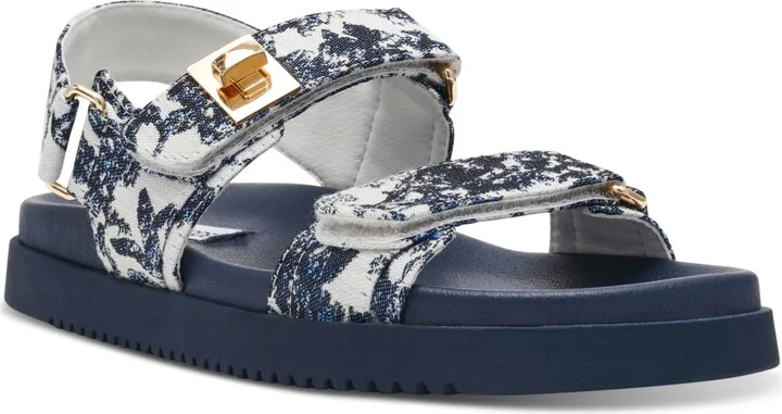 Navy Toile Multi