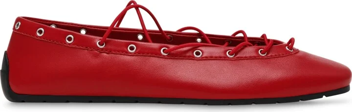 Steve Madden Women's Pointe Lace-Up Flats - Image 6