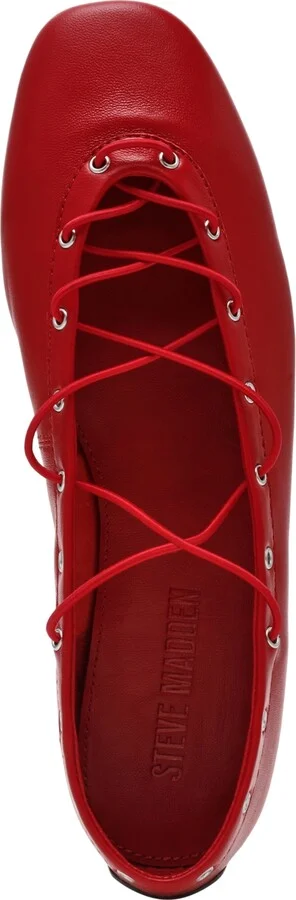 Steve Madden Women's Pointe Lace-Up Flats - Image 8