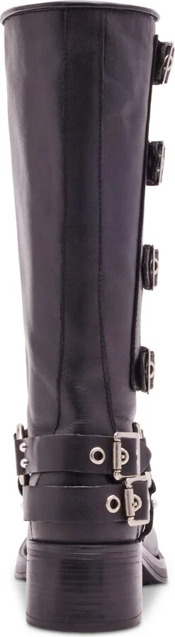 Steve Madden Women's Rocky Knee-High Buckled Moto Boots - Image 3