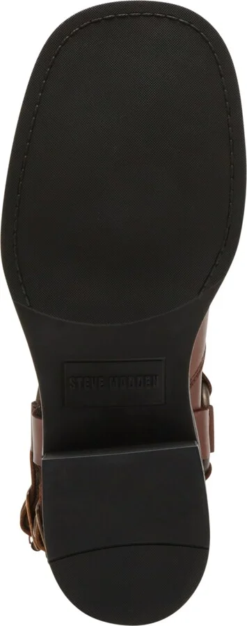 Steve Madden Women's Rocky Knee-High Buckled Moto Boots - Image 9