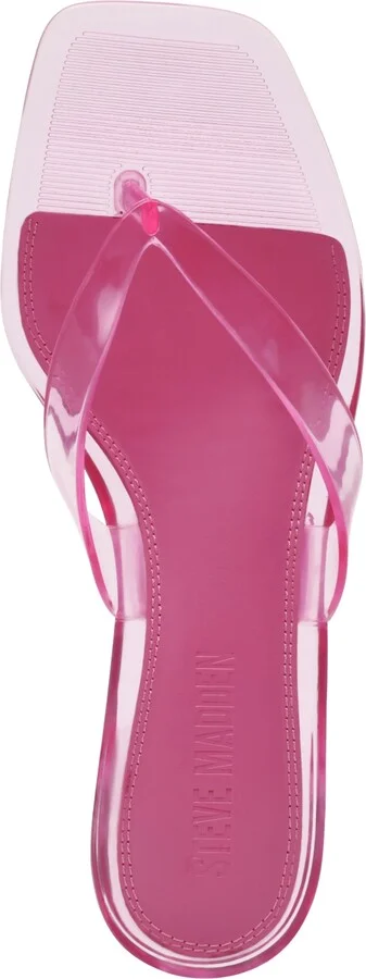 Steve Madden Women's Tracie-j Kitten-Heel Jelly Thong Sandals - Image 9