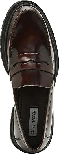 Steve Madden Zephyr Men's Lace Up Wing Tip Shoes Burgundy Box Leather : 10.5 D - Medium - Image 2