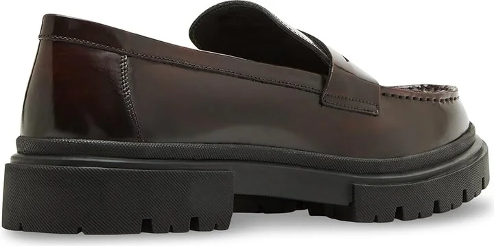 Steve Madden Zephyr Men's Lace Up Wing Tip Shoes Burgundy Box Leather : 10.5 D - Medium - Image 4