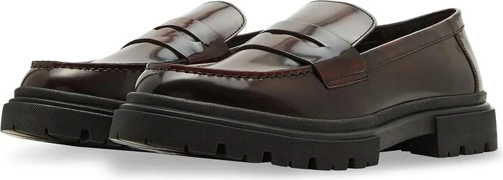 Steve Madden Zephyr Men's Lace Up Wing Tip Shoes Burgundy Box Leather : 10.5 D - Medium