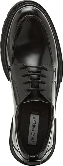 Steve Madden Zuri Men's Lace Up Wing Tip Shoes Black Box Leather : 12 D - Medium - Image 2